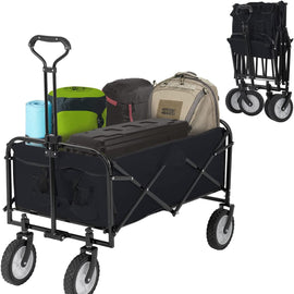 Collapsible Outdoor Utility Wagon Cart Heavy Duty Folding wagon Garden Cart Camping Carts