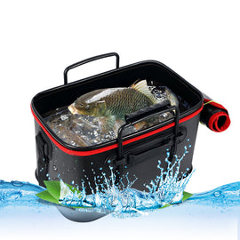 Wholesale Outdoor Folding Fishing Bucket Ocean Dry Collapsible Bucket