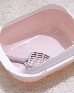 Simple Toilet Anti-Splash Curved Cat Litter Box