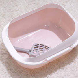 Simple Toilet Anti-Splash Curved Cat Litter Box