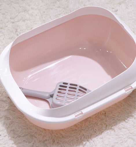 Simple Toilet Anti-Splash Curved Cat Litter Box