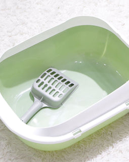 Simple Toilet Anti-Splash Curved Cat Litter Box