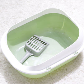 Simple Toilet Anti-Splash Curved Cat Litter Box