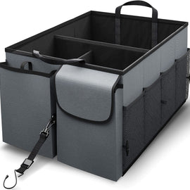 Factory hot selling Large car trunk organizer With Built-in Cooler Bag folded car storage bag