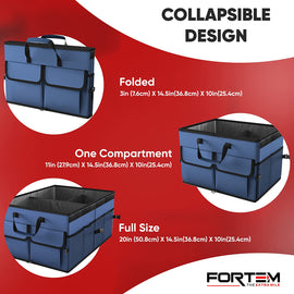 Hot selling Large Capacity Portable Foldable Collapsible Travel Back Seat Car Trunk Storage Organizer