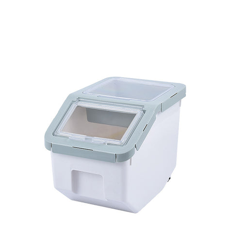 plastic pet food container cereal rice box