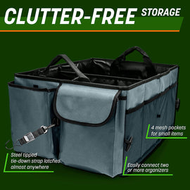 Factory hot selling Large car trunk organizer With Built-in Cooler Bag folded car storage bag
