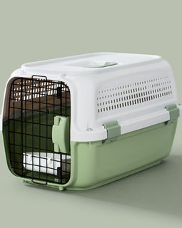 plastic cat dog cage box pet travel carrier