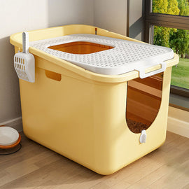 PP Oversized Enclosed Cat Litter Toilet