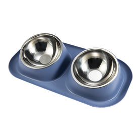 Stainless Steel Dog Bowl with PP Material Bottom