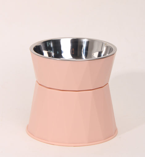 tall neck guard pet bowl stainless steel pet bowl