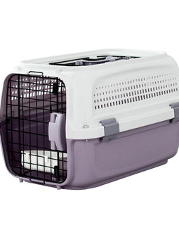 plastic cat dog cage box pet travel carrier