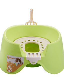 Spillproof Detachable Cat Squatting Toilet