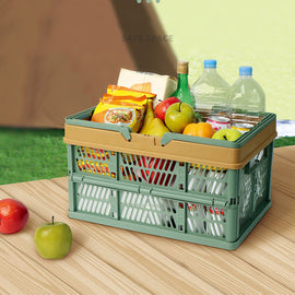 Wholesale Large Capacity PP Plastic Folding Fruit Basket Plastic Foldable Storage Basket