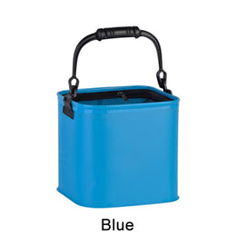 Fishing bucket live fish bucket fish box thickened folding bucket with cover water container