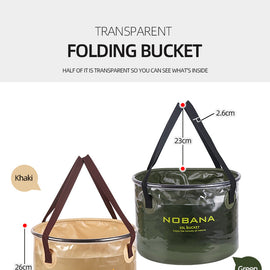 telescopic fishing bucket folding camping bucket self-driving washing bucket