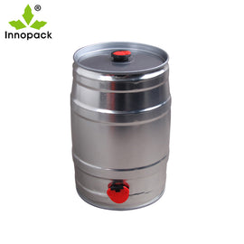 Custom color packaging material 5l mini beer keg with closure and tap Round Empty Beer Keg
